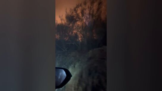 Equipo de A3 atrapado por el fuego