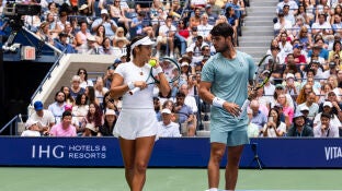 Alcaraz y Raducanu en el dobles mixto