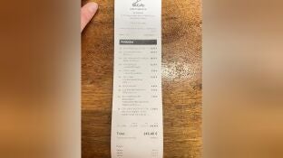 El ticket que pag&oacute; la clienta