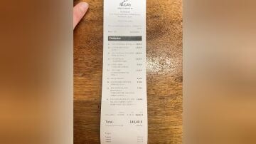 El ticket que pagó la clienta