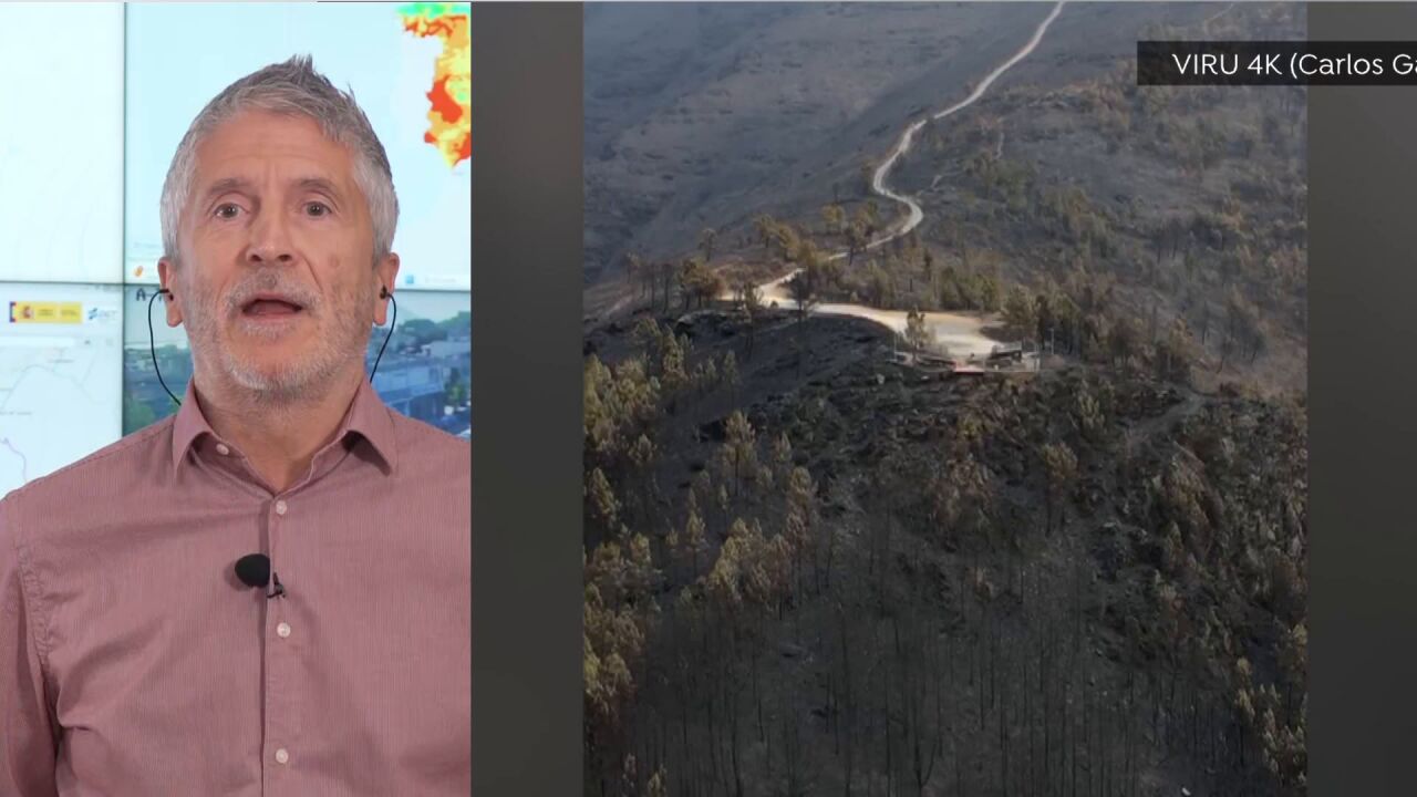 <![CDATA[Grande-Marlaska sobre los incendios: "Las CCAA entienden que se encuentran en condiciones de gestionar la emergencia con lo que tienen a su disposición"]]>