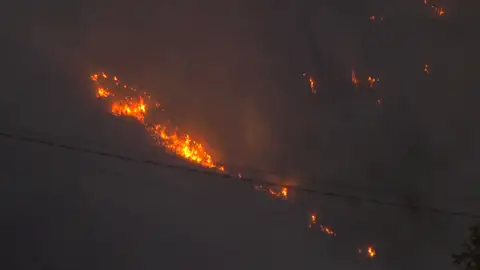 Incendio en A Gudiña Incendio en A Gudiña