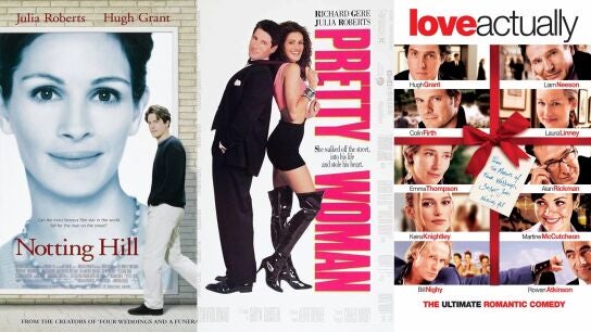Notthing Hill, Pretty Woman y Love Actually