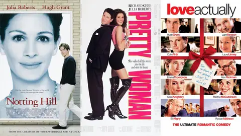 Notthing Hill, Pretty Woman y Love Actually Notthing Hill, Pretty Woman y Love Actually