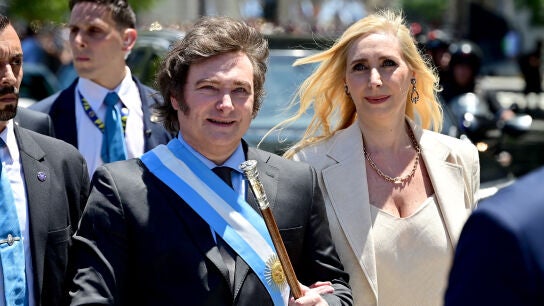 Javier Milei y su hermana Karina