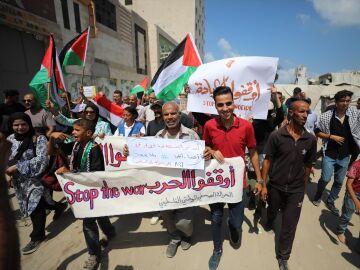 Gaza. Protesta para que acabe la guerra