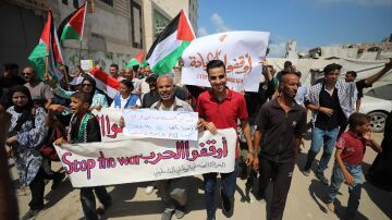 Gaza. Protesta para que acabe la guerra