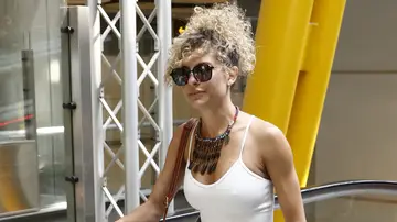 Sheila Casas, a su llegada a Madrid Sheila Casas, a su llegada a Madrid