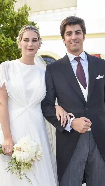 Sibi Montes y Mateo Ibáñez, en el día de su boda Sibi Montes y Mateo Ibáñez, en el día de su boda