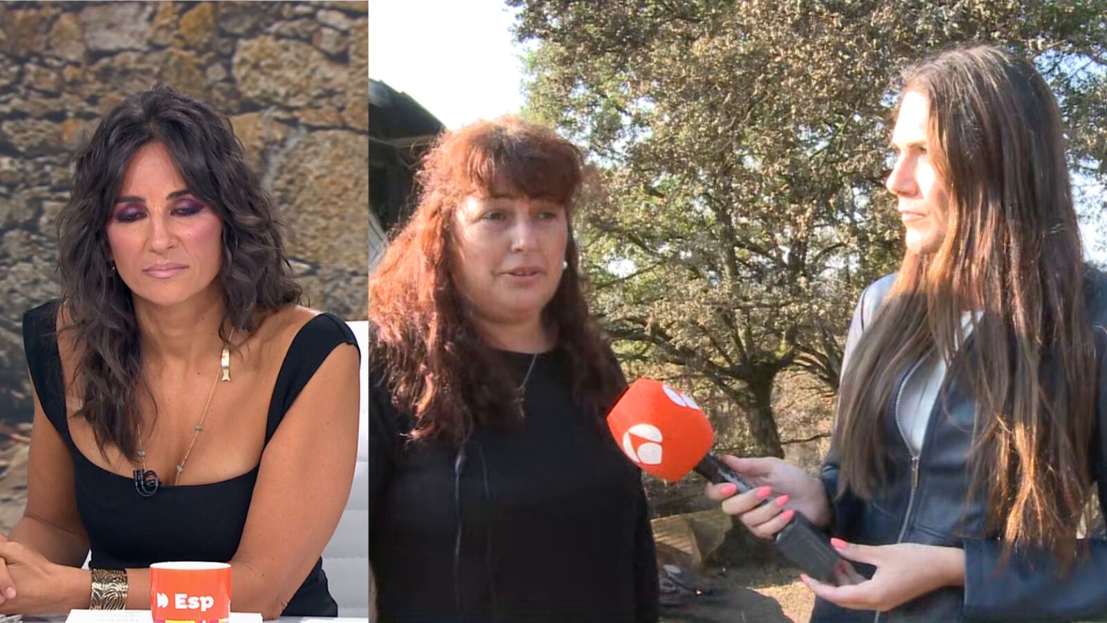 Así ha quedado A Caridade, un pueblo de Ourense arrasado por el fuego. Hablamos con una vecina que lo ha perdido todo