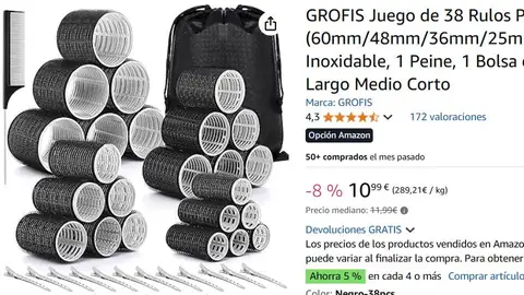 Pack de 24 rulos de diferentes tamaños Pack de 24 rulos de diferentes tamaños