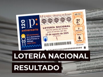 Sorteo Lotería Nacional: Comprobar décimo de hoy sábado 23 de agosto, en directo