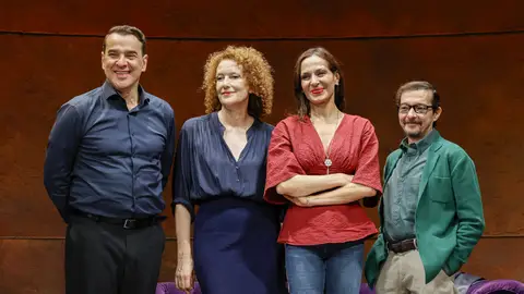 Luis Merlo, Clara Sanchis, Natalia Millán y Juanan Lumbreras Luis Merlo, Clara Sanchis, Natalia Millán y Juanan Lumbreras