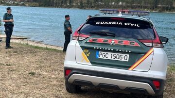 La Guardia Civil en el pantano de Nagore.