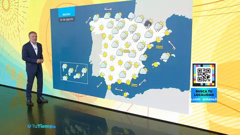 El tiempo del martes 26 de agosto braserolunes