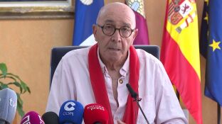 Imagen del alcalde de Noblejas en una de sus declaraciones 