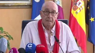 Imagen del alcalde de Noblejas en una de sus declaraciones Imagen del alcalde de Noblejas en una de sus declaraciones