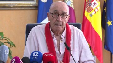 Imagen del alcalde de Noblejas en una de sus declaraciones 