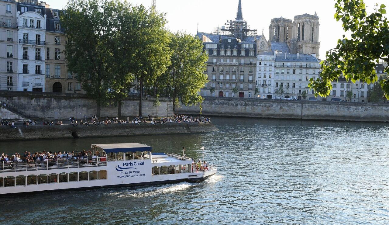Vista del r&iacute;o Sena en Par&iacute;s. 