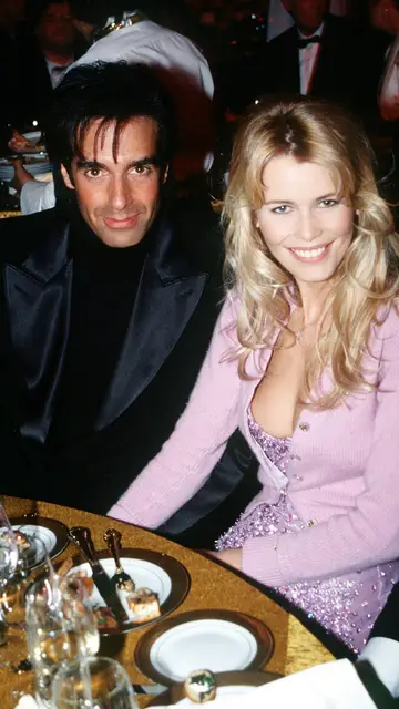 David Copperfield y Claudia Schiffer David Copperfield y Claudia Schiffer