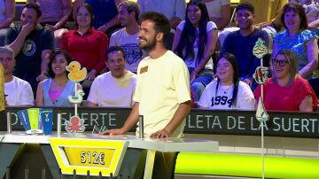 ¡Qué entusiasmo! Jairo sabe a la perfección cual es la letra oculta del supercomodín