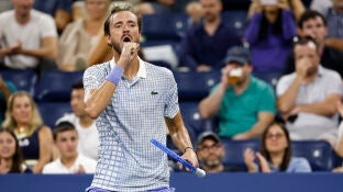Daniil Medvedev, en su partido ante Benjamin Bonzi en el US Open