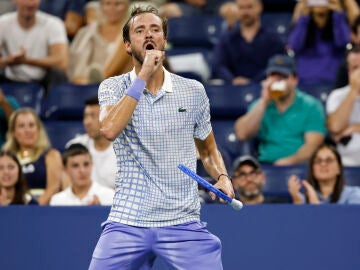 Daniil Medvedev, en su partido ante Benjamin Bonzi en el US Open
