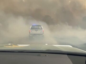 rescato en un incendio de Galicia