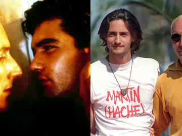 Eusebio Poncela y Antonio Banderas en La Ley del Deseo I Juan Diego Botto y Eusebio Poncela presentando Martín (Hache) Eusebio Poncela y Antonio Banderas en La Ley del Deseo I Juan Diego Botto y Eusebio Poncela presentando Martín (Hache)