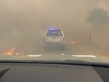 Rescate extremo incendio Ourense