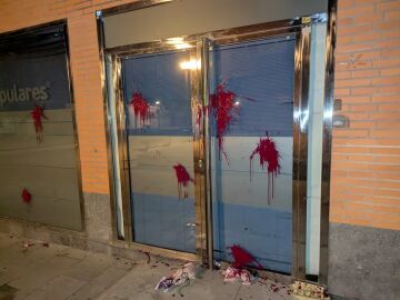 Fachada del PP en Huesca