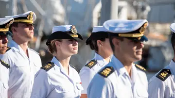 La princesa Leonor llega con el resto de guardiamarinas a Las Palmas de Gran Canaria, en el buque escuela de La Armada ‘Juan Sebastián Elcano’ La princesa Leonor llega con el resto de guardiamarinas a Las Palmas de Gran Canaria, en el buque escuela de La Armada ‘Juan Sebastián Elcano’