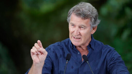 Alberto N&uacute;&ntilde;ez Feij&oacute;o en un acto esta ma&ntilde;ana 