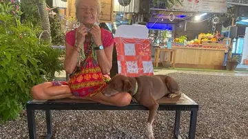 Una imagen de Matilde Muñoz en uno de sus viajes por el sureste asiático Una imagen de Matilde Muñoz en uno de sus viajes por el sureste asiático