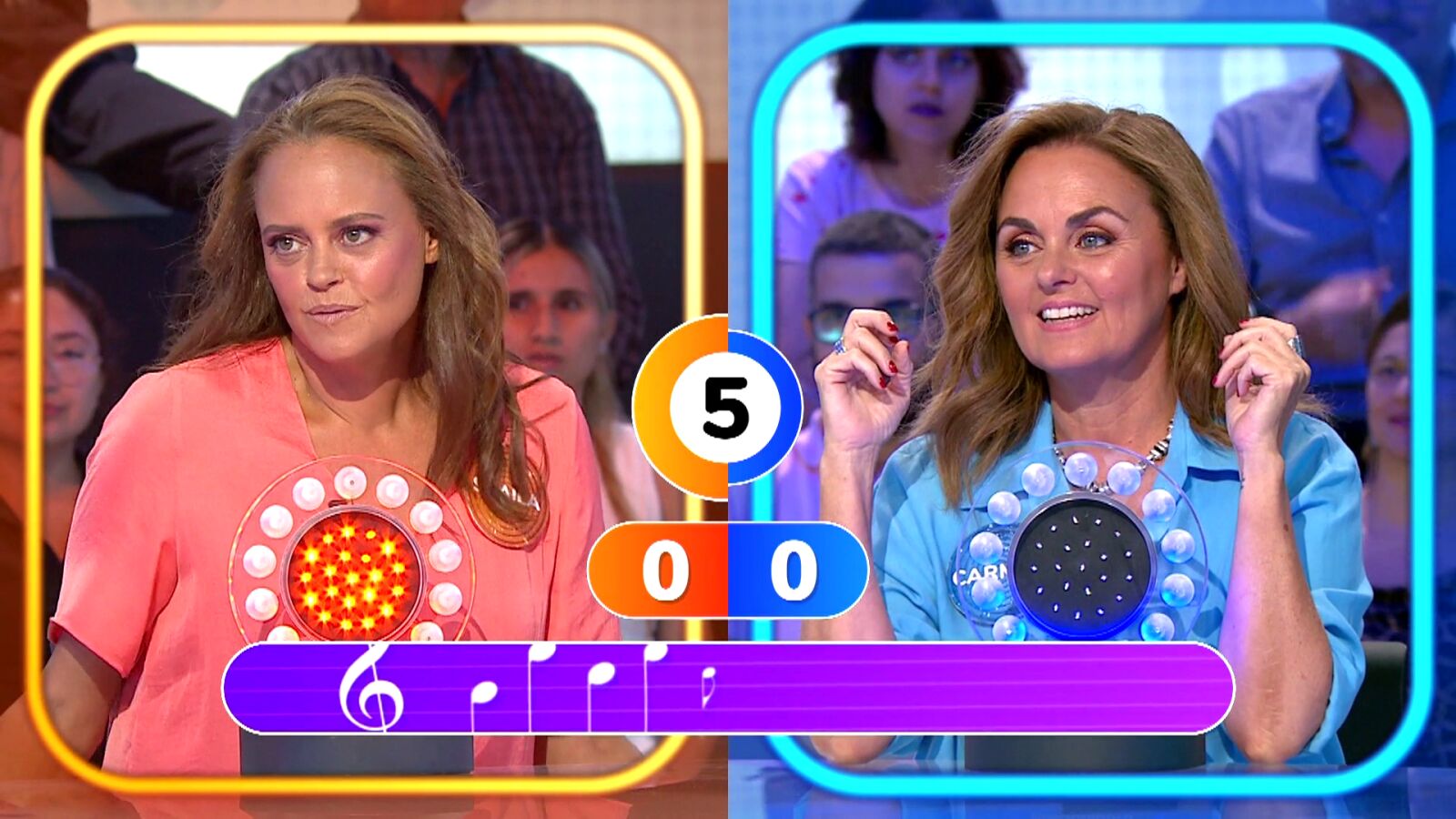 Shaila Dúrcal y Carmen Morales, juntas por primera vez en Pasapalabra… ¡y rivales en La Pista!