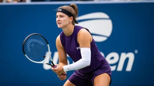 Karolina Muchova durante el US Open