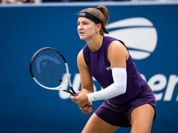 Karolina Muchova durante el US Open
