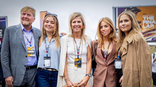Familia real de los Pa&iacute;ses Bajos en el Gran Premio de F&oacute;rmula 1 de Zandvoort