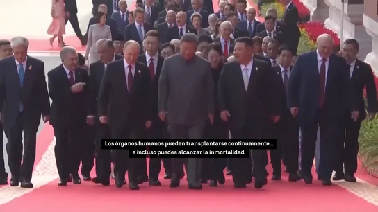 Un micro abierto capta la conversación entre Vladimir Putin y Xi Jinping Un micro abierto capta la conversación entre Vladimir Putin y Xi Jinping