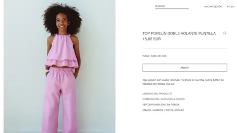 Conjunto rosa Zara Kids Conjunto rosa Zara Kids