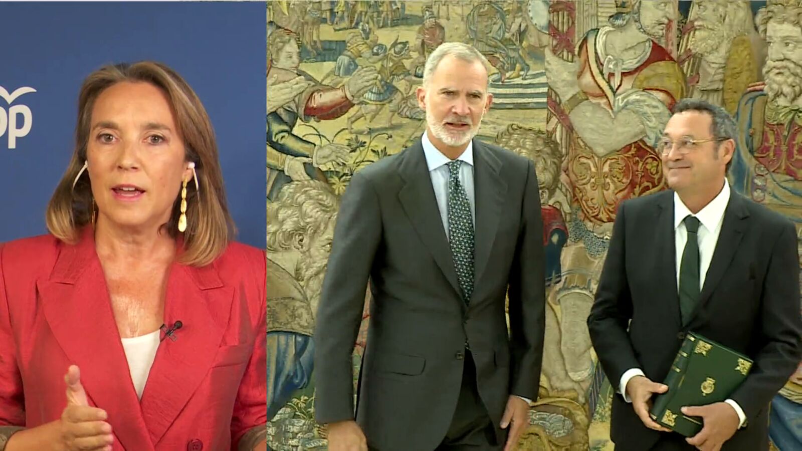 Cuca Gamarra, sobre el encuentro entre Felipe VI y Álvaro García Ortiz: 