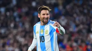 Leo Messi celebra su segundo a Venezuela Leo Messi celebra su segundo a Venezuela