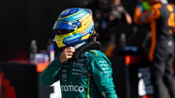 Fernando Alonso durante el GP de Monza