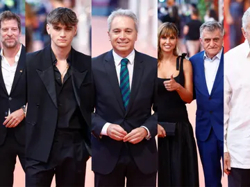 Elena Rivera, Manu Baqueiro, Gabriel Guevara, Vicente Vallés, Sandra Sabtaés, El Gran Wyoming y Antonio Pelayo en el FesTVal Elena Rivera, Manu Baqueiro, Gabriel Guevara, Vicente Vallés, Sandra Sabtaés, El Gran Wyoming y Antonio Pelayo en el FesTVal