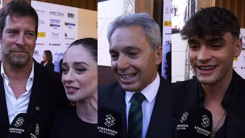 Manu Baqueiro, Elena Rivera, Vicente Vallés y Gabriel Guevara en el FesTVal Manu Baqueiro, Elena Rivera, Vicente Vallés y Gabriel Guevara en el FesTVal