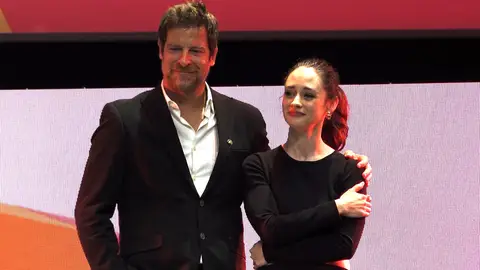 Manu Baqueiro y Elena Rivera (Perdiendo el juicio) en el FesTVal 2025 Manu Baqueiro y Elena Rivera (Perdiendo el juicio) en el FesTVal 2025