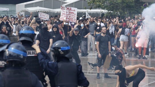 Protestas de 'Bloqueemos todo' en Montepellier