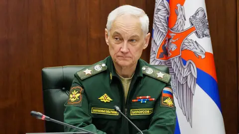 El ministro de Defensa de Rusia, Andrei Belousov El ministro de Defensa de Rusia, Andrei Belousov