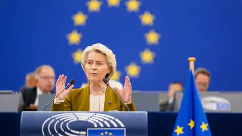 Von der Leyen propondrá la suspensión partical del acuerdo comercial entre la UE e Israel Von der Leyen propondrá la suspensión partical del acuerdo comercial entre la UE e Israel