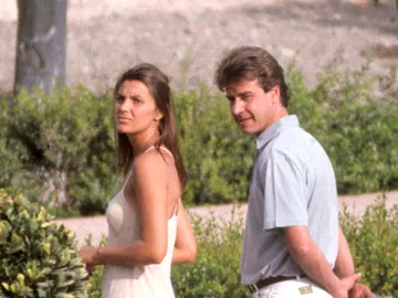 Mar Flores y Cayetano en el campo Mar Flores y Cayetano en el campo